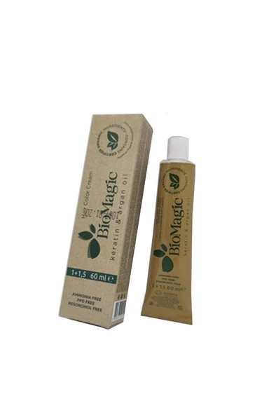55.43 Ceviz Kabuğu/organik Keratin Ve Arganlı Amonyaksız Saç Boyası 60 ml Ve Oksidan