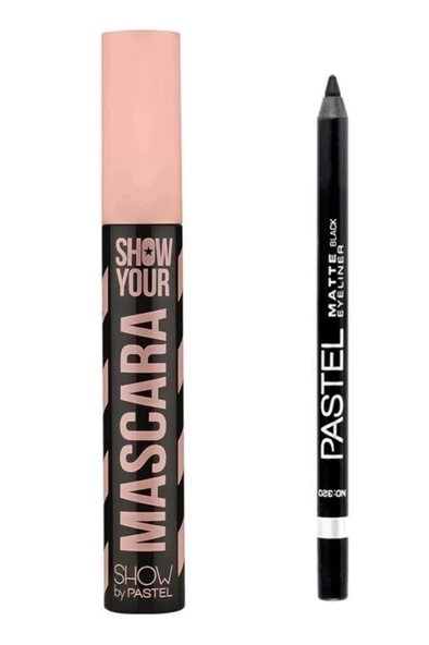 Show By Show Your Black Mascara + Matte Eyeliner 320 + Tekli Far Hediye