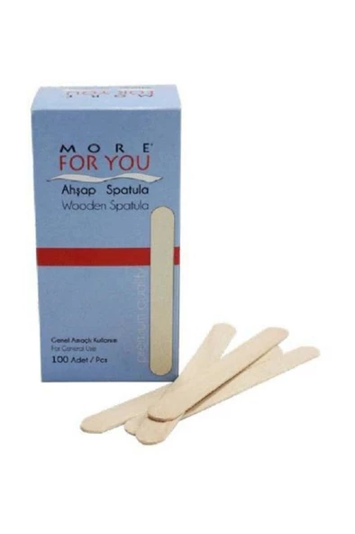 Ahşap Ağda Spatulası 100 Adet Spatula - 3