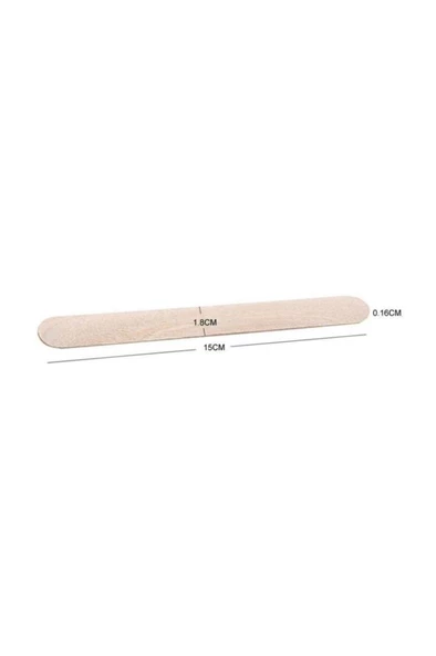 Ahşap Ağda Spatulası 100 Adet Spatula