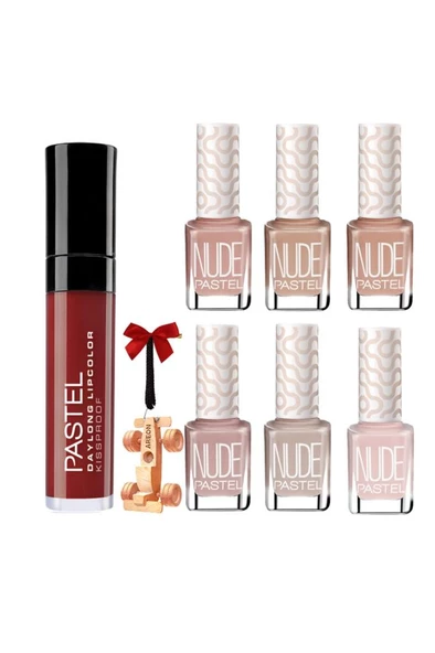 300.set Daylong Ruj 36 - Oje 751-750-106-101-755-752 Formula Anahtarlık Hediyeli