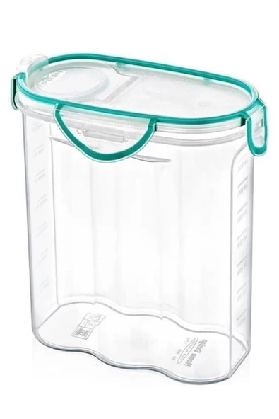 BUFFER® Kilitli Kapaklı Contalı Hava,Su Sıvı Geçirmez 2,4 Litre Erzak Saklama Kabı-SA590 - 5