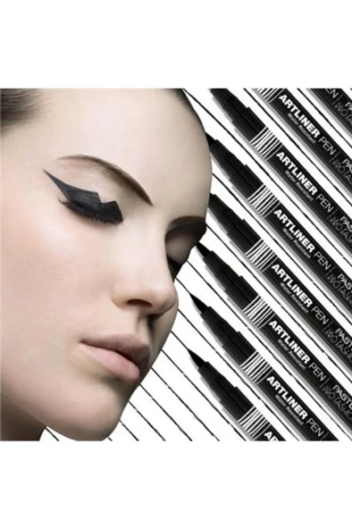 Siyah Kalem Eyeliner Profashion Artliner Pen No 01 Black - 4