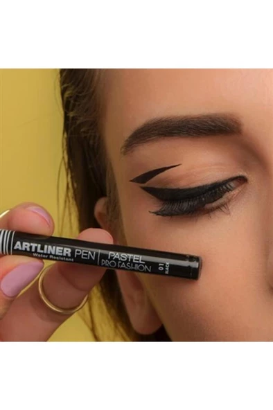 Siyah Kalem Eyeliner Profashion Artliner Pen No 01 Black - 2