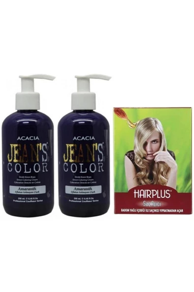 Saç Boyası Eflatun 250ml 2ad Ve Hairplus Saç Açıcı ürün görseli 1