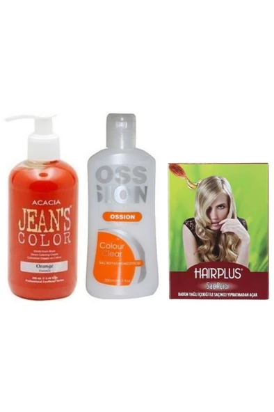 Jeans Color Saç Boyası Turuncu 250 ml  - Boya Temizleyici - Saç Açıcı ürün görseli