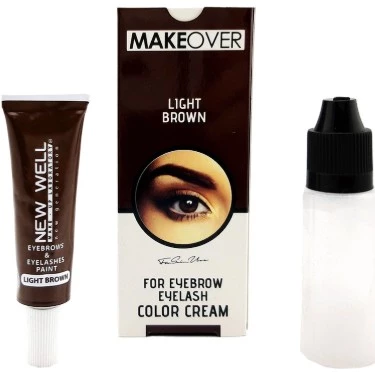 Makeover Light Brown Kaş Kirpik Boyası Açık Kahverengi 15 ml