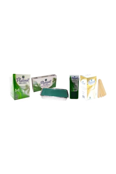 Azulen Ağda Seti - Kalıp 400 gr + Roll-on 100 gr + Cezve 1+1 190 gr + Spatula 100'lü