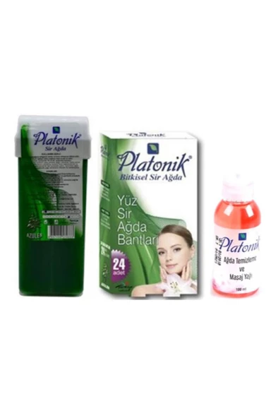 Yüz Için Sir Ağda Bandı Azulen 24'lü + Roll On Ağda Azulen 100 ml + Ağda Yağı Sprey 100 ml