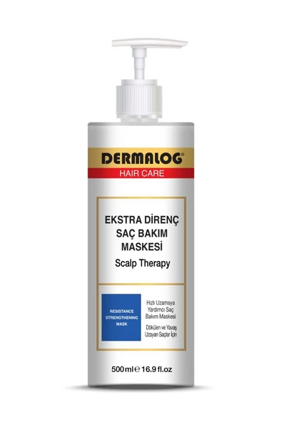 Dermalog Dökülen Ve Yavaş Uzayan Saçlar İçin Ekstra Direnç Saç Bakım Maskesi 500 ML