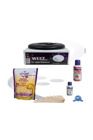 Profesyonel Weetmax Ağda Makinası Seti