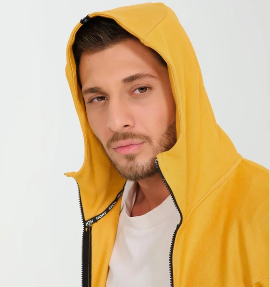 Nors Njord Kapüşonlu Sweatshirt Hardal - 4