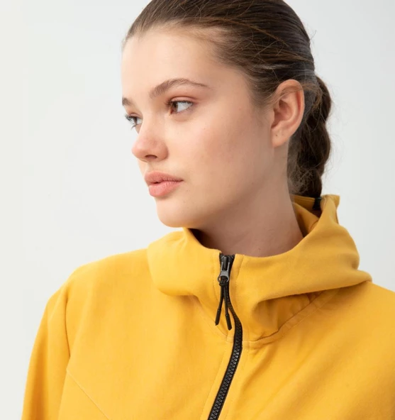 Nors Njord Kapüşonlu Sweatshirt Hardal - 9