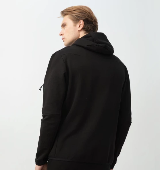 Nors Njord Kapüşonlu Sweatshirt Siyah - 2