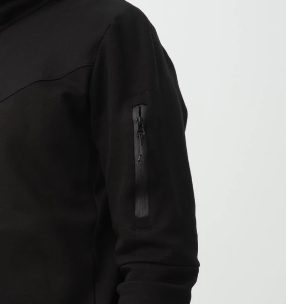 Nors Njord Kapüşonlu Sweatshirt Siyah - 4