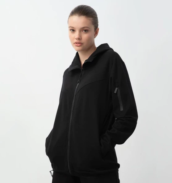 Nors Njord Kapüşonlu Sweatshirt Siyah - 6