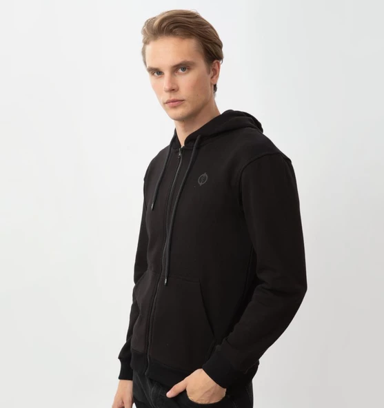 Nors Aesir Kapüşonlu Sweatshirt Siyah - 3