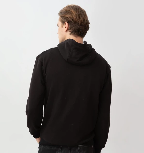 Nors Aesir Kapüşonlu Sweatshirt Siyah - 2