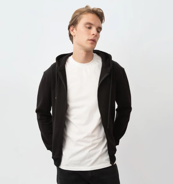 Nors Aesir Kapüşonlu Sweatshirt Siyah - 4