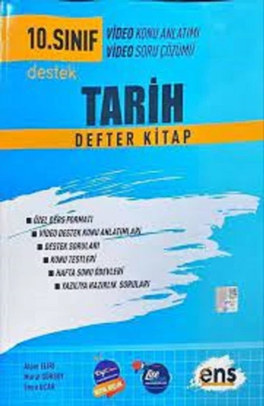 10. Sınıf Tarih Destek Defterim ENS Yayıncılık