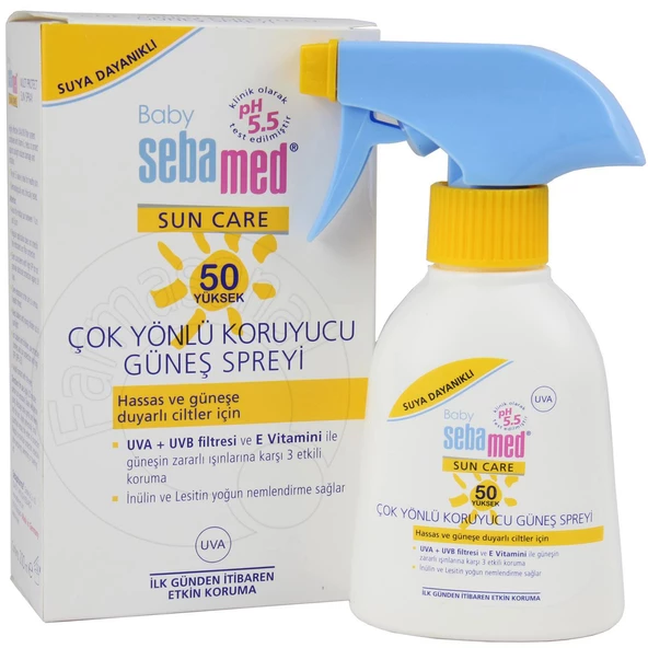 Sebamed Çok Yönlü Koruyuculu SPF 50 Faktör Bebek Güneş Spreyi 200 ml - 2