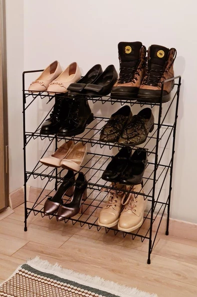 Digithome Metal Ayakkabılık ve Çok Amaçlı 4 Katlı Raf – Nİ22AYK001-SYH C1-1-140 - 2