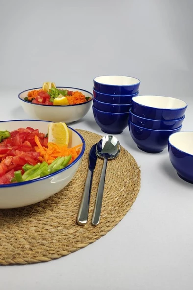 Digithome Juliet Moreno 10 Parça Porselen Salata Servis Seti - Tl4001967 C320.003 - 2