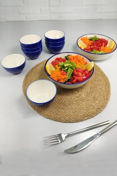 Digithome Juliet Moreno 10 Parça Porselen Salata Servis Seti - Tl4001967 C320.003