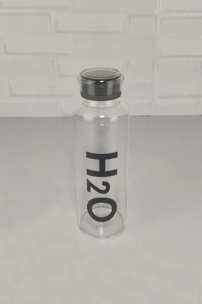 Digithome H2O 500 ML Borosilikat İnce Cam Matara Gri - H2O81461 C1-1-18 - 2