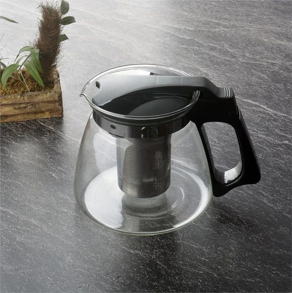 Digithome Cam Demlik Süzgeçli 1100ML Siyah THN81100 C1-1-18