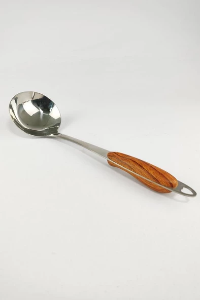 Digithome Ahşap Saplı Büyük Boy 5 Parça Servis Seti Kahverengi C320.025 - 4