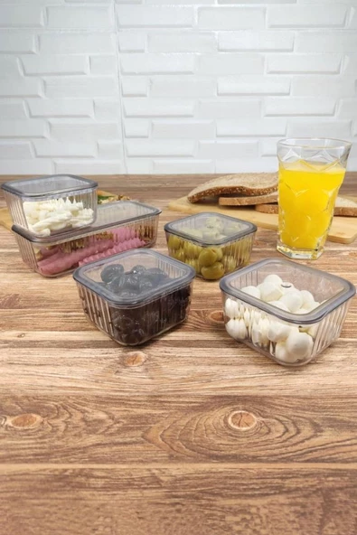 Digithome 6’lı Kapaklı Kahvaltılık Seti Antrasit – F-232 C320.037 - 3