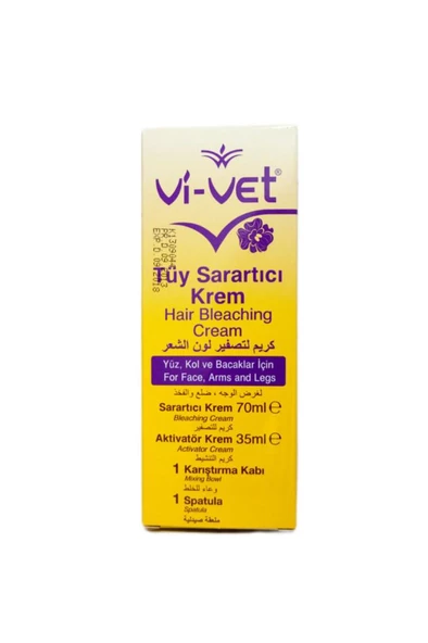 Vivet Tüy Sarartıcı Krem 35 Ml +70 Ml Paket