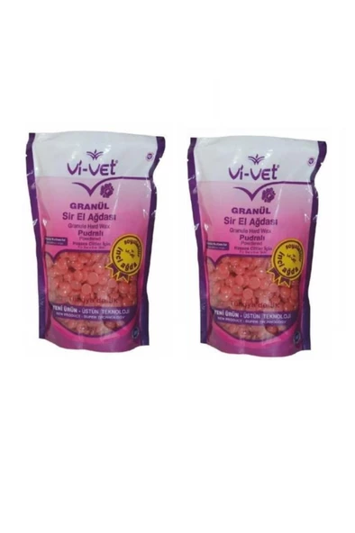 Vivet Granül Soyulabilir Boncuk Sir Ağda Pudralı 250 Gr 2 Adet