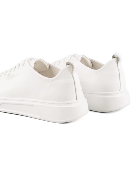 Sportster Hakiki Deri Beyaz Erkek Spor (Sneaker) Ayakkabı - 5