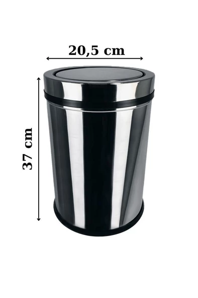 Digithome Mutfak Çöp Kovası Döner Kapaklı 11 Lt Gri - YLMZ788 C320.025 - 4