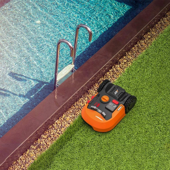WORX WR155E 20Volt 5.0Ah. 22CM LANDROID Tam Otonom Kömürsüz Çim Biçme Robotu - 11