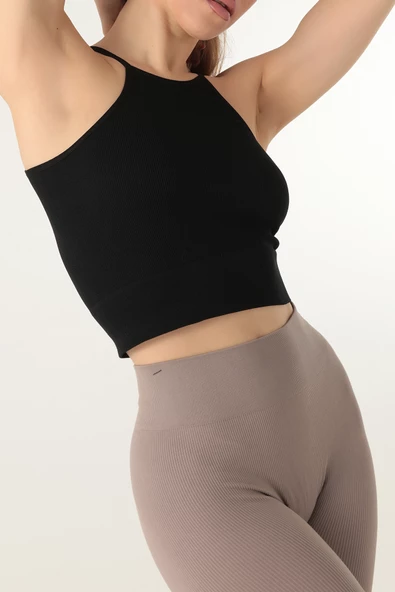 DoReMi Seamless Örme Halter Yaka Büstiyer - 2