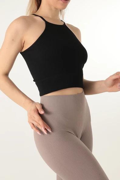 DoReMi Seamless Örme Halter Yaka Büstiyer