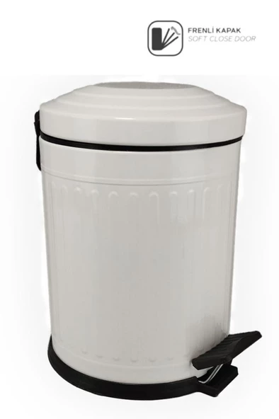 Digithome 12 lt Soft Close Kapak Çöp Kovası Beyaz – 4005B C1-1-163 ürün görseli 1