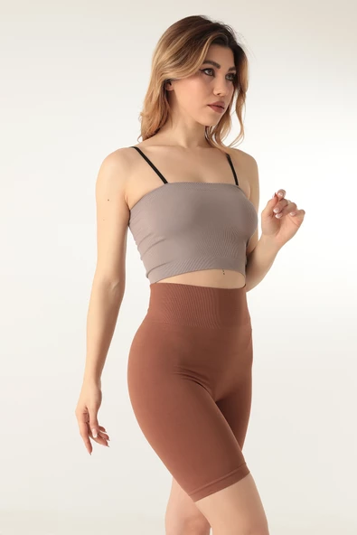 Miorre Straplez Askılı Fitilli Spor Büstiyer - 9