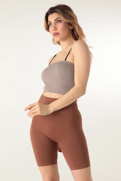 Miorre Straplez Askılı Fitilli Spor Büstiyer - 10