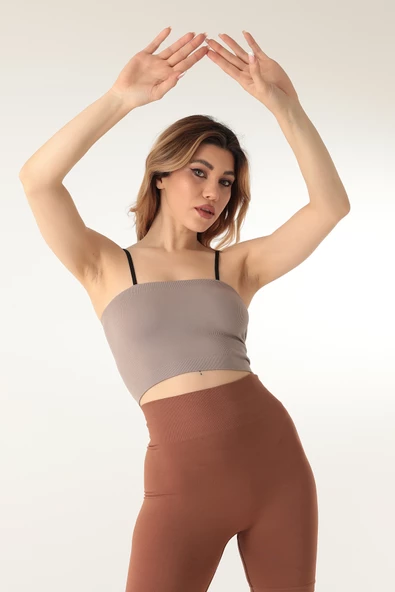 Miorre Straplez Askılı Fitilli Spor Büstiyer - 11