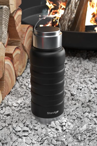 4 Outside Paslanmaz Çelik Termos (Çay Kahve Kamp Su Süt Bebek Mama) 400 ml St-202 Travel Mug