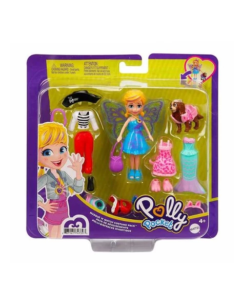 Polly Pocket ve Hayvan Dostu Kostüm Giyiyor Oyun Seti GDM15