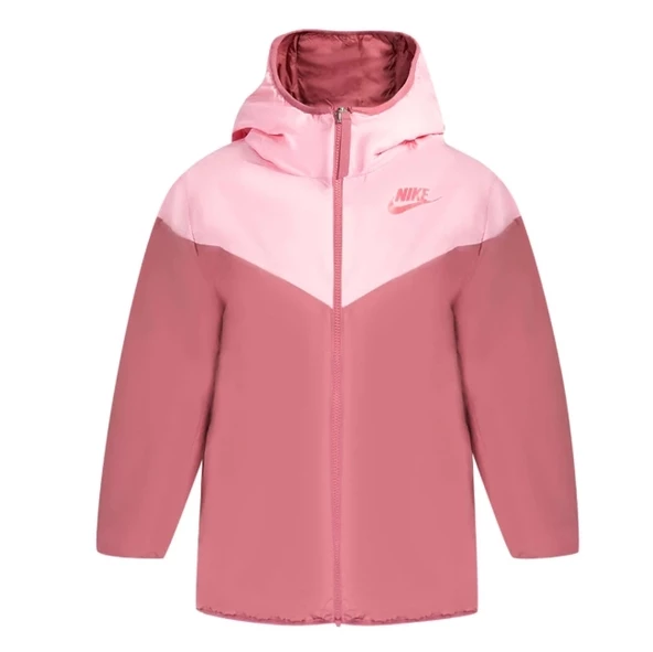 NIKE PEMBE ÇİFT TARAFLI ŞIŞME CEKET