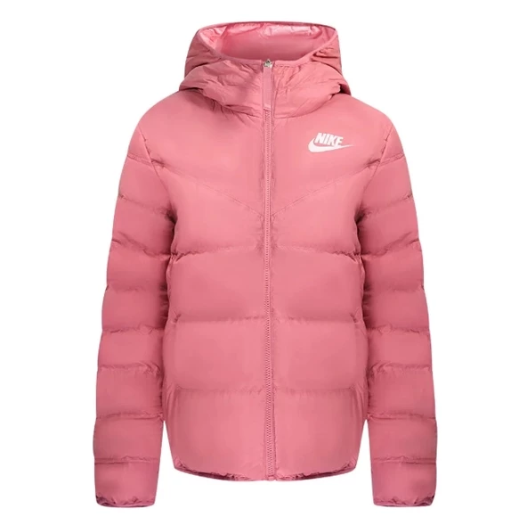 NIKE PEMBE ÇİFT TARAFLI ŞIŞME CEKET - 3