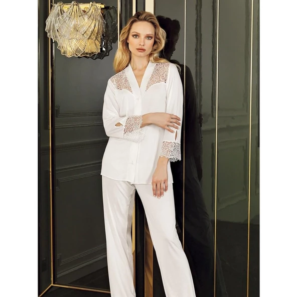 LOWELA PARİS 3005 Penye Kısa Gecelikli 6 Lı Çeyiz  SETİ - Resim 2