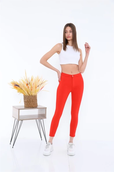Bayan Renkli Pantolon 7565489 - 4