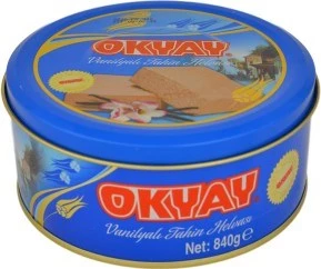 Okyay Vanilyalı 840 gr Teneke Kutu Tahin Helvası